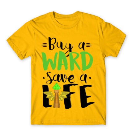 Buy a ward, save a life Gold Men's T-shirt for Gaming, League Of Legends