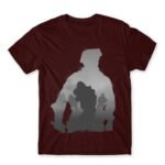 Call of Duty silhouette Burgundy Men's Tee