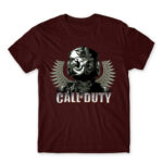 Call of duty soldier Burgundy Men's T-shirt