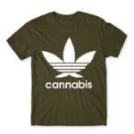 Cannabis Army Men's T-shirt for Brand Parody, Funny