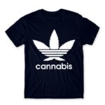 Cannabis Navy Men's Tee for Brand Parody, Funny