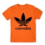 Cannabis Orange Men's Tee for Brand Parody, Funny
