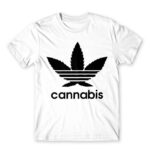 Cannabis White Men's Tee for Brand Parody, Funny
