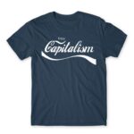 Capitalism Denim Men's T-shirt for Brand Parody, Funny