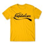 Capitalism Gold Men's Tee for Brand Parody, Funny