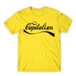 Capitalism Lemon Men's Tee for Brand Parody, Funny