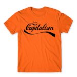 Capitalism Orange Men's T-shirt for Brand Parody, Funny