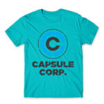 Capsule Corp Atoll Blue Men's Tee for Anime, Dragon Ball