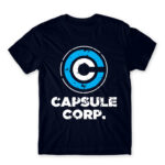 Capsule Corp Navy Men's T-shirt for Anime, Dragon Ball