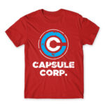 Capsule Corp Red Men's Tee for Anime, Dragon Ball