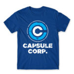 Capsule Corp Royal Blue Men's Tee for Anime, Dragon Ball