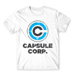 Capsule Corp White Men's Tee for Anime, Dragon Ball