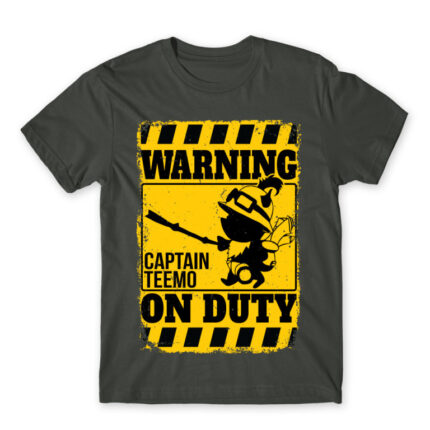 Captain Teemo on duty Dark Grey Men's T-shirt for Gaming, League Of Legends