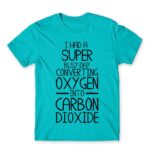 Carbon Dioxide Atoll Blue Men's T-shirt for Funny, Sarcastic Humour