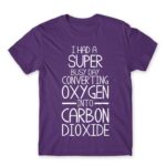Carbon Dioxide Dark Purple Men's T-shirt for Funny, Sarcastic Humour