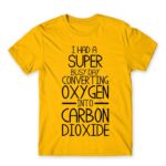 Carbon Dioxide Gold Men's Tee for Funny, Sarcastic Humour