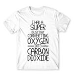 Carbon Dioxide White Men's Tee for Funny, Sarcastic Humour
