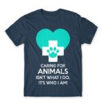 Caring for animals Denim Men's T-shirt for Veterinary, Work