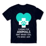 Caring for animals Navy Men's Tee for Veterinary, Work