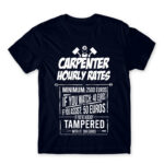 Carpenter hourly rates Navy Men's Tee for Carpenter, Work