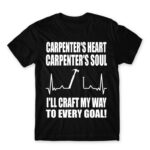 Carpenter’s heart Carpenter’s soul Black Men's T-shirt for Carpenter, Work