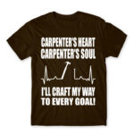 Carpenter’s heart Carpenter’s soul Chocolate Men's T-shirt for Carpenter, Work
