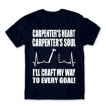 Carpenter’s heart Carpenter’s soul Navy Men's Tee for Carpenter, Work