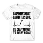 Carpenter’s heart Carpenter’s soul White Men's T-shirt for Carpenter, Work