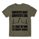 Carpenter’s heart Carpenter’s soul Zinc Men's Tee for Carpenter, Work
