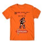 castlevania classic Orange Men's Tee for Anime, Castlevania