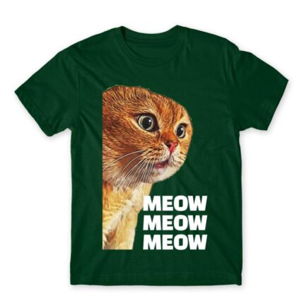 Cat meme – Ginger Bottle Green Men's Tee for Funny, Meme