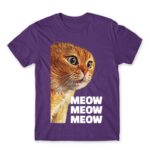 Cat meme – Ginger Dark Purple Men's T-shirt for Funny, Meme
