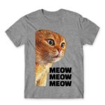 Cat meme – Ginger Grey Melange Men's Tee for Funny, Meme