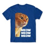Cat meme – Ginger Royal Blue Men's T-shirt for Funny, Meme