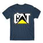Caterpillar Woman Denim Men's T-shirt for Brand Parody, Funny