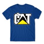 Caterpillar Woman Royal Blue Men's Tee for Brand Parody, Funny