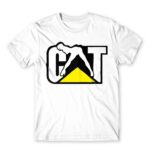 Caterpillar Woman White Men's Tee for Brand Parody, Funny