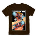 Chainsaw man – Denji Chocolate Men's T-shirt for Anime, Chainsaw Man