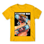 Chainsaw man – Denji Gold Men's T-shirt for Anime, Chainsaw Man