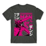 Chainsaw man – Denji – Neon Dark Grey Men's Tee for Anime, Chainsaw Man