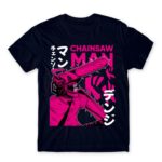 Chainsaw man – Denji – Neon Navy Men's Tee for Anime, Chainsaw Man