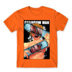 Chainsaw man – Denji Orange Men's T-shirt for Anime, Chainsaw Man