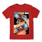 Chainsaw man – Denji Red Men's T-shirt for Anime, Chainsaw Man