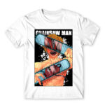Chainsaw man – Denji White Men's T-shirt for Anime, Chainsaw Man
