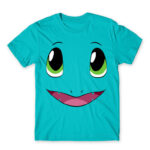 Charmander face Atoll Blue Men's T-shirt for Anime, Pokemon