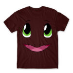 Charmander face Burgundy Men's T-shirt for Anime, Pokemon