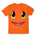 Charmander face Orange Men's Tee for Anime, Pokemon