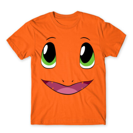 Charmander face Orange Men's Tee for Anime, Pokemon