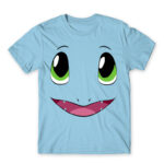 Charmander face Sky Blue Men's Tee for Anime, Pokemon