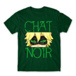 Chat Noir Bottle Green Men's Tee for Anime, Miraculous Ladybug